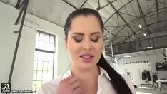 تشغيل Huisache الصحيح يثير غضب كبير مع مؤخرتها الكبيرة