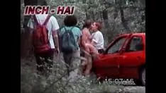 Jouer Sexe de voiture extérieur non professionnel