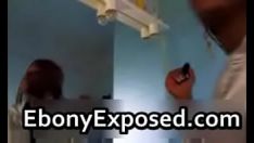Play Adorned ebony tree cutie warm up squanderjob