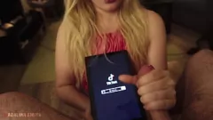 Play Blonde GF TikTok Tribute: Hot Amateur Handjob & Cumshot